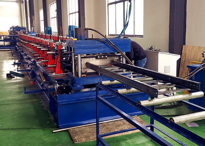 Steel Cable Tray Roll Forming Machine, Perforated Cable Ladder Production Line